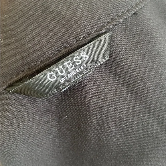 Guess Black Sleeveless Romper with Front Zip - Picture 15 of 16